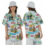 Lilo and stitch Coconut Island hawaiian shirt All 1