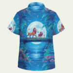 Lion king disney hawaiian hawaiian shirt back