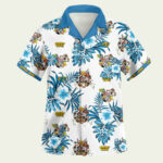 Looney tunes bugs bunny hawaiian shirt front side