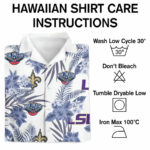 Louisiana sports hawaiian shirt care instructions 1