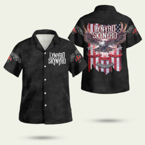 Lynyrd skynyrd support southern rock hawaiian shirt