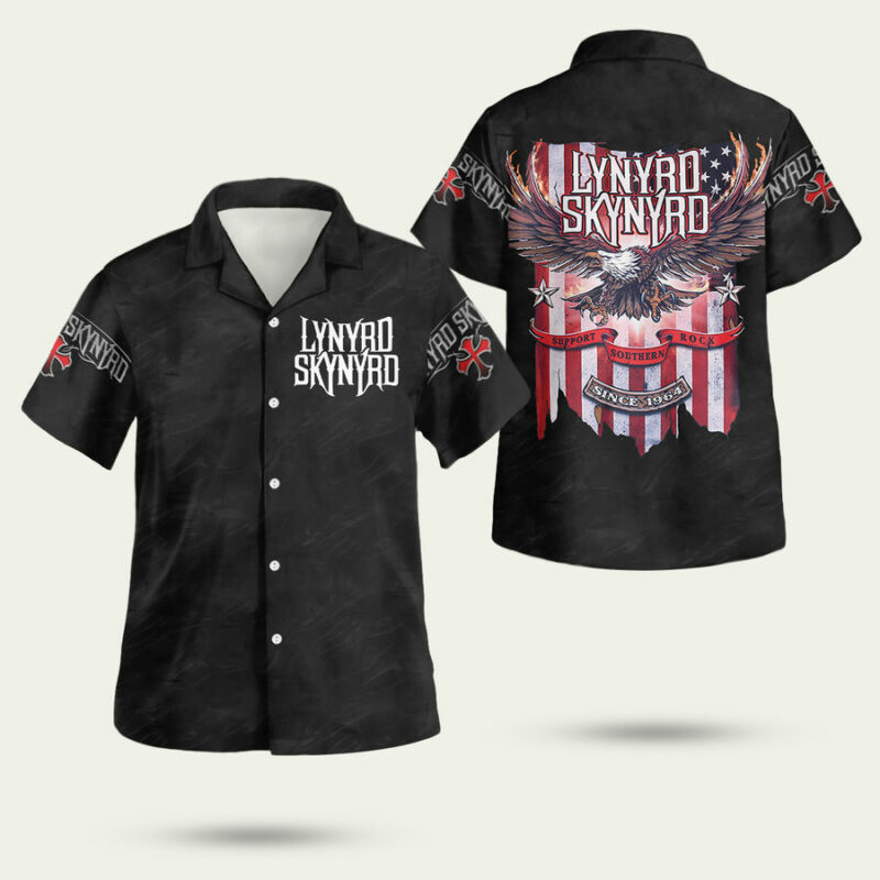 Lynyrd Skynyrd Support Southern Rock Hawaiian Shirt
