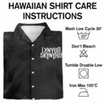 Lynyrd skynyrd true red white and blue hawaiian shirt care instruction