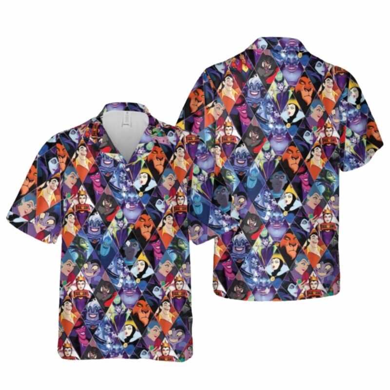 Maleficent Evil Queen Villain Summer Disney Hawaiian Shirt