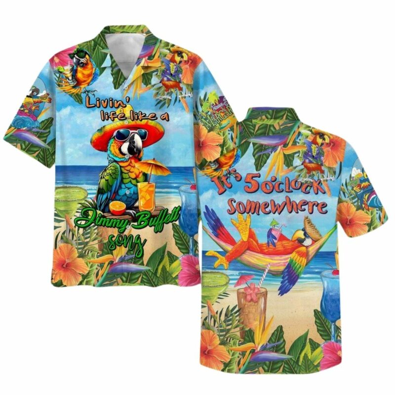 Margaritaville Summer Livin' Life Like A Jimmy Song Hawaiian Shirt