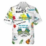 Margaritaville Why Don't We Get Drunk Beach House On The Moon Hawaiian Shirt Front