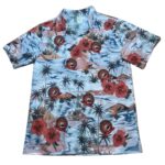 Marine Corps Scholarship Large Hibiscus Military USMC Hawaiian Shirt