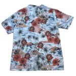Marine Corps Scholarship Large Hibiscus Military USMC Hawaiian Shirt Back