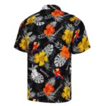 Martin Truex Jr Margaritaville Black Island Life Floral Party Hawaiian Shirt Back