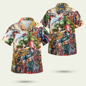 Marvel dc hero assemble hawaiian shirt