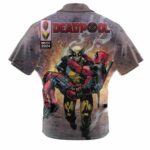 Marvels Deadpool And Wolverine Are Frends Hawaiian Shirt Back