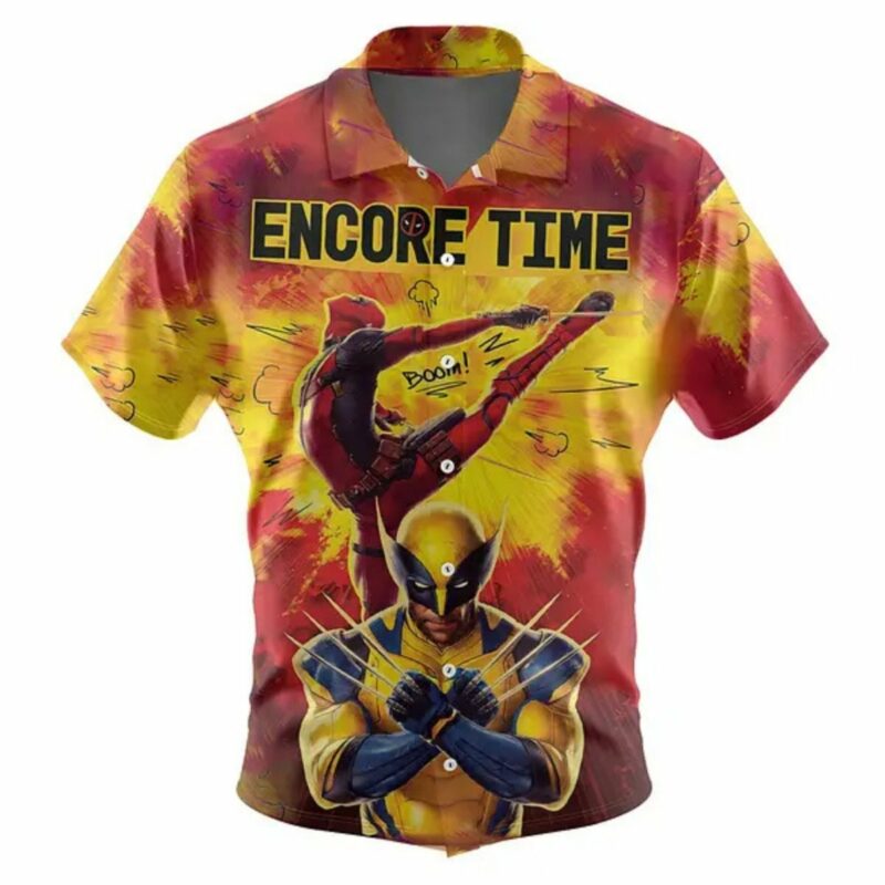 Marvels Deadpool And Wolverine Encore Time Hawaiian Shirt