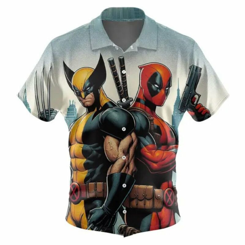 Marvels Deadpool And Wolverine Hawaiian Shirt