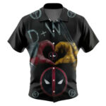 Marvels Deadpool And Wolverine In Love Hawaiian Shirt