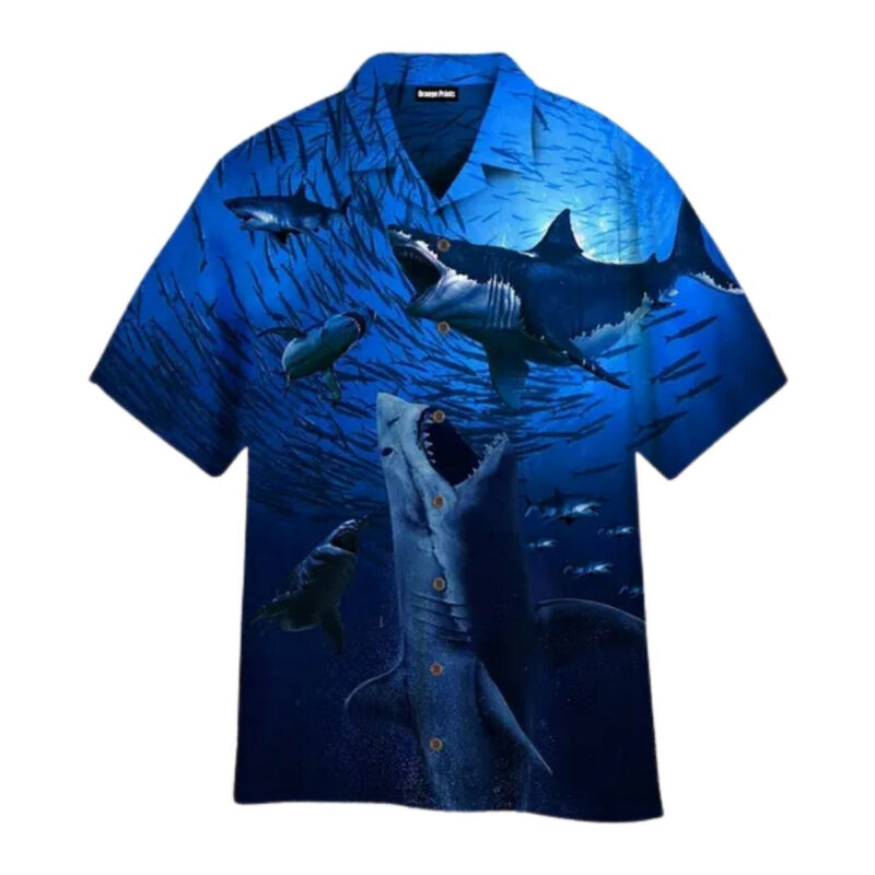 Megalodon Ancient Shark Hawaiian Shirt