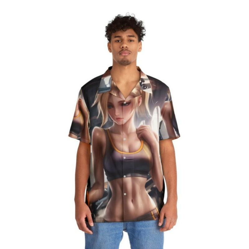 Mercy Anime Inspired Gym Workouts Hawaiian Shirt Front