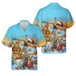 Merry Christmas Crane Hawaiian Shirt