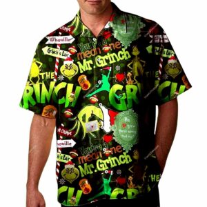 Merry Christmas Grinch Mr Grinch Hawaiian Shirt