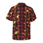 Merry Christmas Red Plaid Pattern Hawaiian Shirt Back