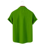 Merry Grinches Grinchmas Green Pattern Hawaiian Shirt Back
