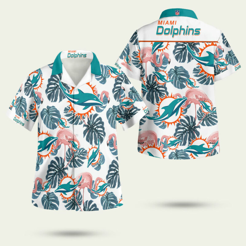 Miami Dolphins Fan Store Miami Dolphins Hawaiian Shirt 1