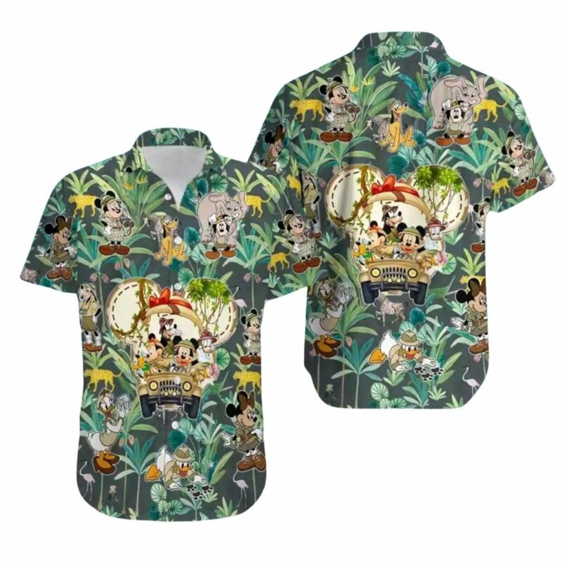 Mickey Mouse Vs Friends Jungle Cruise Trip Tropical Hawaiian Shirt
