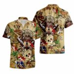 Mickey Mouse Walt Disney Pirates King Hawaiian Shirt
