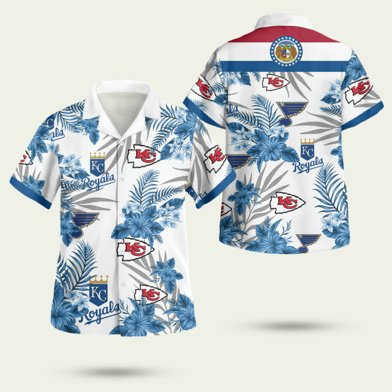 Missouri Sports Chiefs Blues Royals Hawaiian Shirt