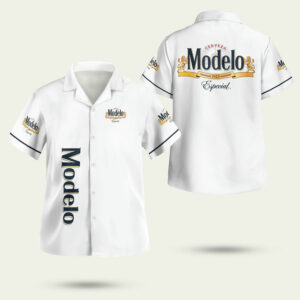 Modelo special white hawaiian shirt 1