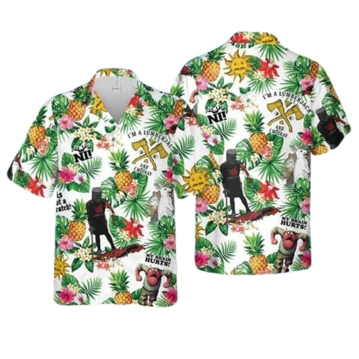 Monty Python Inspired Tropical Hawaiian Shirt