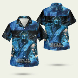 Mortal kombat subzero hawaiian shirt