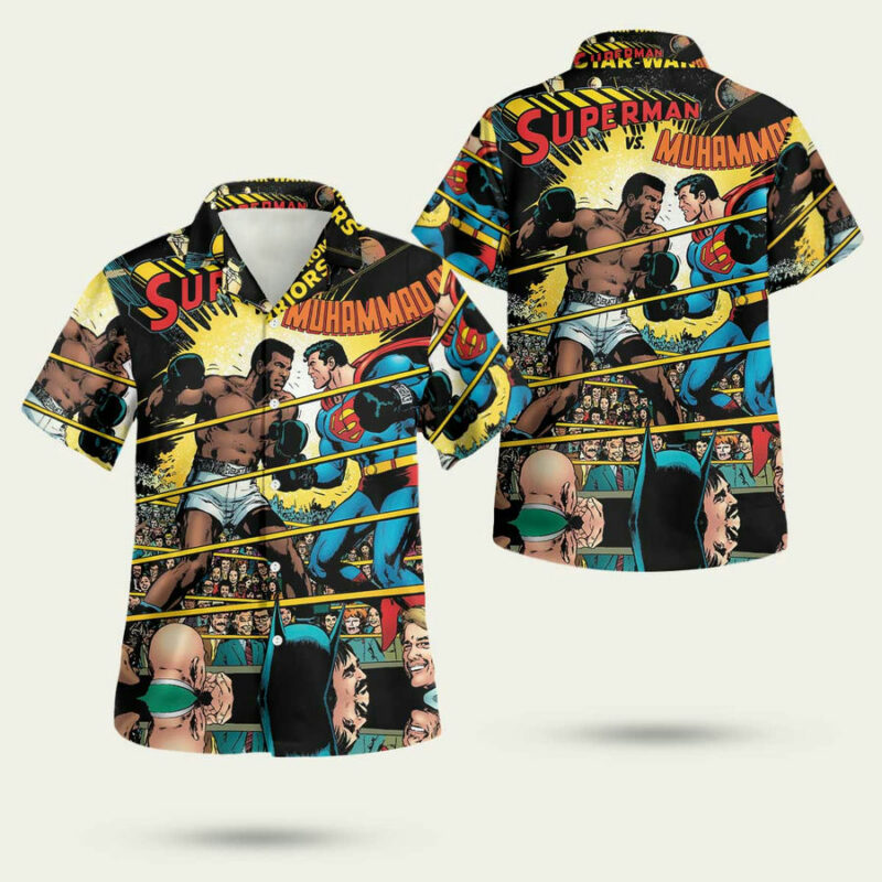 Muhammad Ali Vs Superman Hawaiian Shirt