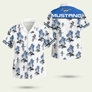 Mustang tropical hawaiian shirt