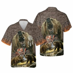 Native Bear Hawaiian Shirt