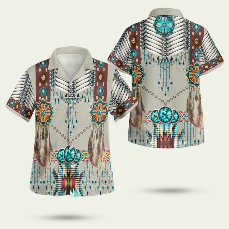 Native American Pattern Hawaiian Shirt