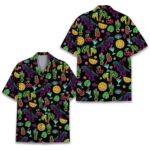 Neon Dinosaur Tropical Hawaiian Shirt