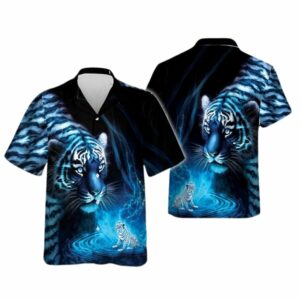 Neon Light Tiger Hawaiian Shirt