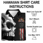 Never underestimate an old man billiards hawaiian shirt care instruction