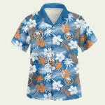 New york islanders uniondale hawaiian shirt front side