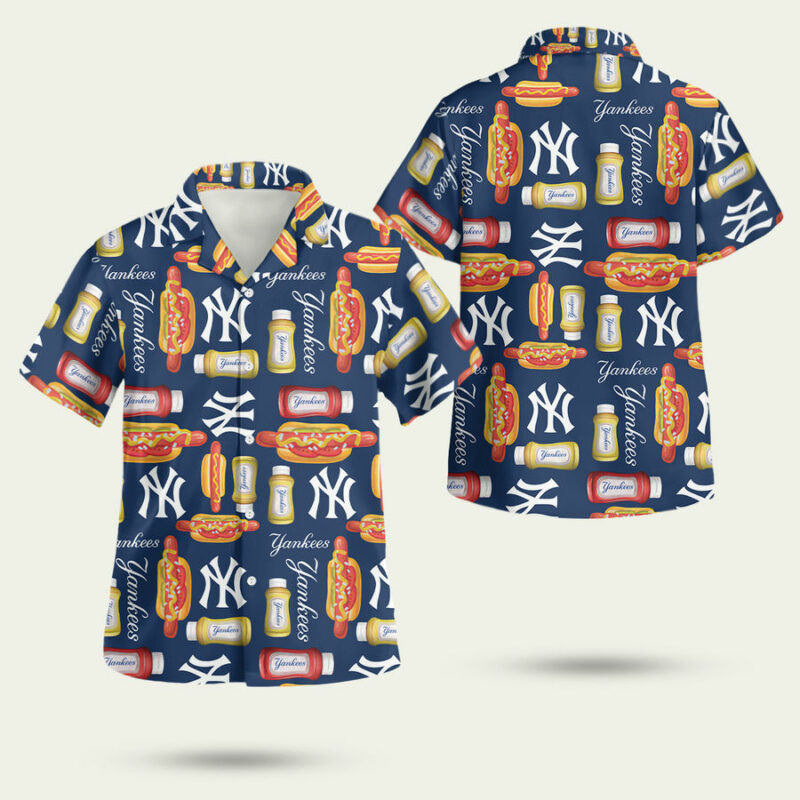 New York Yankees Grill Pro Hawaiian Shirt