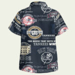 New york yankees hawaiian shirt back side