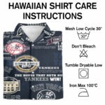 New york yankees hawaiian shirt care instruction