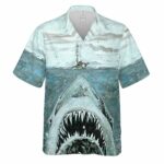 Oce Shark Jaws Summer Shark Wilderness Hawaiian Shirt