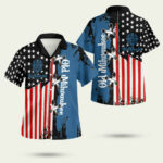 Old milwaukee american flag hawaiian shirt 1