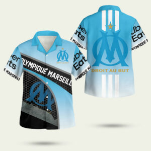 Olympique marseille hawaiian shirt