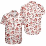 One Piece Anime White Pattern Hawaiian Shirt