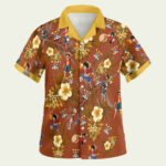 One piece anime hawaiian shirt front side