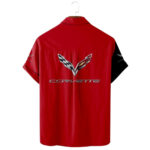 Personalized Chevrolet Corvette Hawaiian Shirt Back