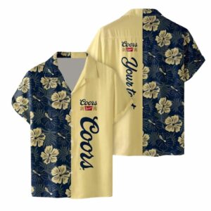 Personalized Coors Banquet Beer Tropical Summer Hawaiian Shirt