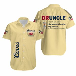 Personalized Druncle Coors Banquet Hawaiian Shirt